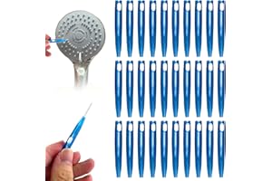 Bimkole 30 cepillos de Limpieza para boquillas de Ducha Multifuncional Cepillo de Orificio pequeño Cabezal Ducha Cepillo de Limpieza Orificio Anti-obstrucción para Accesorios de Herramientas de baño