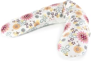 Theraline 51008001 - Federa per cuscino per allattamento, 190 cm, motivo fiori estivi