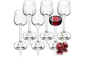 KADAX Vasos de Vodka Con Mango, 60 ml, Juego de 6 Para Licor y Alcohólicos Coloridos, Tequila y Chupito (6 Unidades)