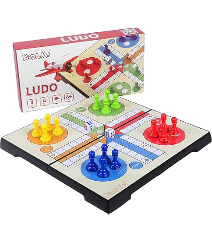 PARQUES Colombiano Magnetische Spielchips – 32 Teile, 8 Farben, Mit 2 Würfeln, Für Parcheesi & Ludo