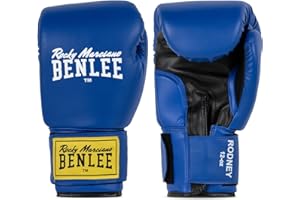 BEN LEE BENLEE Rocky Marciano Rodney Gant de Boxe en Cuir Mixte, Bleu foncé, 8 oz (23 cl)
