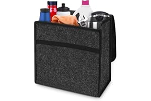 Trintion Car Boot Organiser - Large Anti-Slip Storage Bag With Fastening Flip Cover, 30 * 29 * 16cm Foldable Tidy Tools