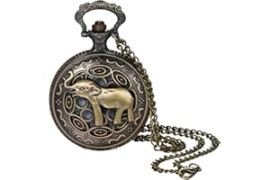 Lancardo Orologio da Tasca al Quarzo Quadrante Digitale per Uomo Donna con Catena, Vari Modelli Semplice Vintage