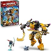 LEGO NINJAGO Arin's Spinjitzu Battle Robot Arin and Ghost Dragonhuman Warrior Minifigure for Children Ages 71839-7 and Over