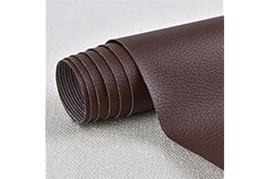 CHANGTSING Patch di Ecopelle PU Autoadesiva 10 x 20 cm riparazione decorative pellicole in pelle sintetica riparazione Adesiva Sedile Auto per Divani, Sofa, Auto Interni Marrone scuro