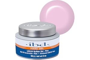 IBD Gel Duro - LED/UV Gel Constructor Rosa, 1 pack (1 x 56 g) - MADE IN USA - Construcción de uñas en casa - sin citas y salones de uñas ruidosos