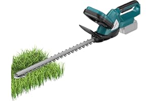ANANCYI Cordless hedge trimmer, 1350RPM Brushless Motor,Ergonomic handle with safety baffles,compatible with Makita 18V,Lightweight hedge trimmer for garden, fence, gardening (without battery)