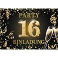 25 Einladungskarten Sweet Sixteen – Lila Glitzerdesign Für Mädchengeburtstag