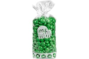 MY M&M'S M&M'S mono couleur au chocolat au lait - Sachet de 300g de M&M'S - Idée de DIY - Idéal pour un mariage, une fête d'anniversaire, un buffet de bonbons, un baptême, une gender reveal (Vert)