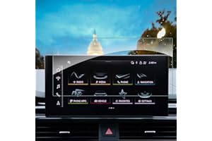 SHAOHAO para Audi A4 B9 A5 Q5 2017-2020 GPS transparente Protector de pantalla, resistente a los arañazos 9H Protector de pantalla de navegación