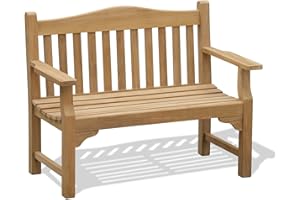 Jati Runnymede Teak 4ft FULLY ASSEMBLED Commemorative Memorial Bench 1.2m
