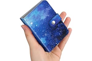 Fintie Mini Photos Album Book for 2x3 Inch Films - 52 Pockets Small Albums for Fujifilm Instax Mini Instant Camera/Polaroid Hi-Print Pictures, KPOP Photocard Holder Binder, Starry Sky