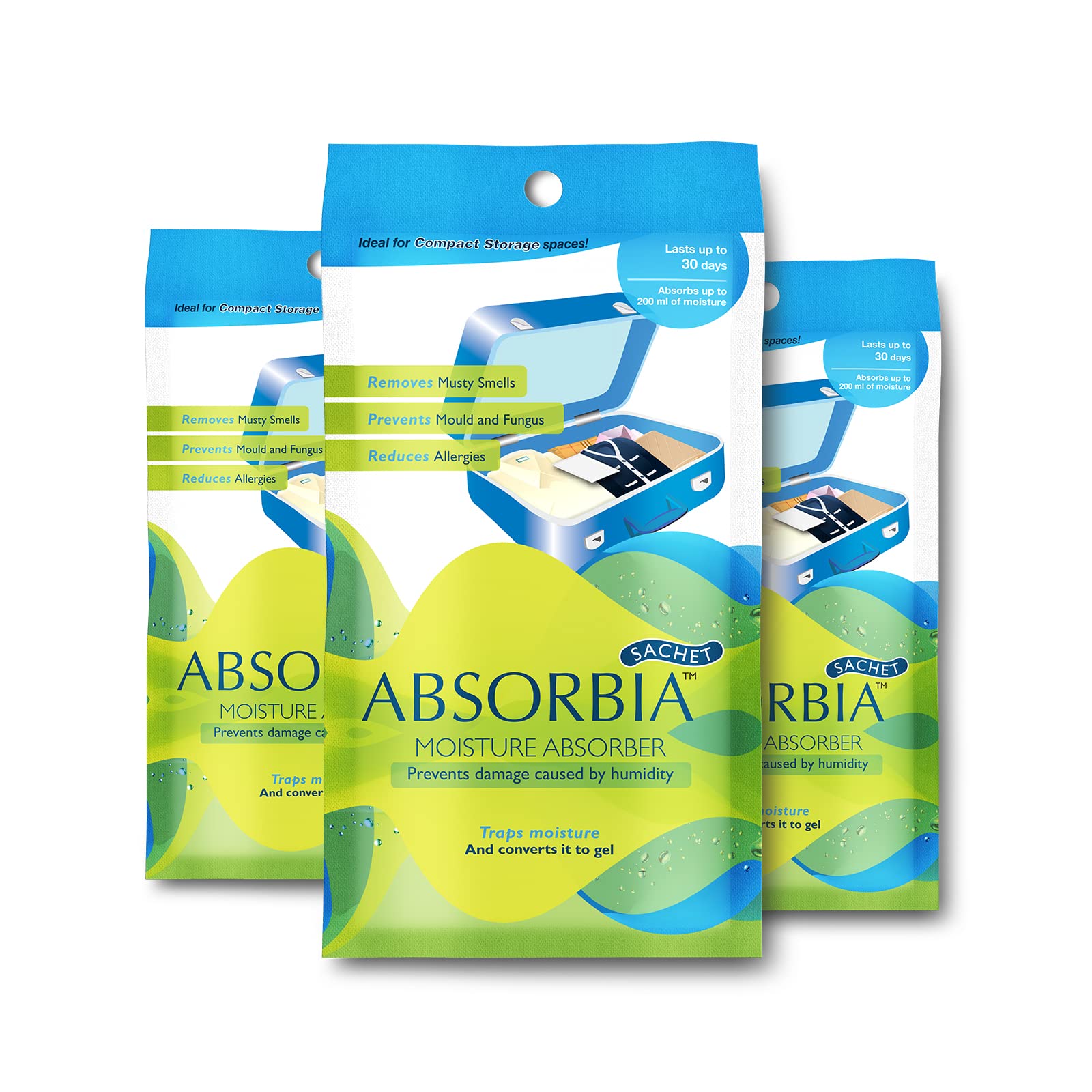 Absorbia Sachet Pack Of 3 X 100gm Sachets
