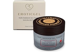 EROTICGEL Sakura Erotic Gel Massage Edition Nuru Gel Powder z aloesem, wodorostami, zieloną herbatą i ekstraktem z lukrecji 40g sprawia, że 4 litry/1.05 gal - Made in Japan