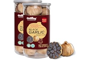 ONETANG Black Garlic 200g Pack of 2 Natural Fermented 90 Days Ready to Eat Salad High in Antioxidants 400g