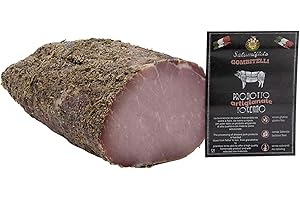 Carpaccio d’Arista in Bigongia (arista/lonza di maiale salata e speziata) | trancio sottovuoto da 0,7 kg | Salume artigianale Toscano | Salumificio Artigianale Gombitelli - Toscana