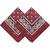 ZENO Bandana 10er Pack - 100% Baumwolle Halstuch Ohne Polyester