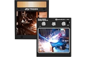 TRQWH Welding Lens - Solar Auto Darkening Welding Helmet Lens True Color Technology with 2 Arc Sensor Ajustable Shade Range 4/9-13 Automatic LCD Lens (8000EE)