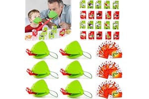 Tugeem Frog Tongue Game, Lizard Tongue Game, Frog Mask with Blow Tongue, Frog Tongue Mask Games, Frog Toy Tongues Out Toys,with Blowing Air, Multiplayer Party Games(6PCS)