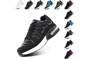 NEOKER Basket Femme Running Homme Sneakers Chaussures de Sport Chaussure Running Basket Compensee Chaussure Fitness Running Shoes Noir Bleu 36-48 EU