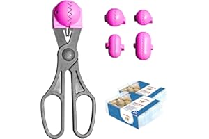 La Croquetera Pack- Utensilio Multiusos Color Rosa - 4 moldes Intercambiables para masas + Pack 40 Bandejas conservación - 100% español : Patentado y Fabricado en España