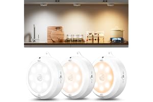 3 st. LED-nattlampa med rörelsedetektor inomhus, batteri, dimbar, 3 färger