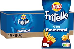 Lay's Fritelle Goût Emmental 80g - Lot de 15