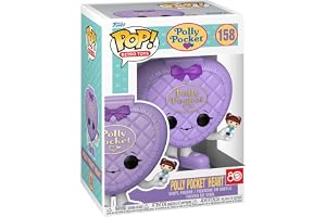 Funko Pop! Vinyl: Polly Pocket Shell Pocket - Heart Shell - Lila - Vinylfigur Samling - Presentidé - Officiell Merchandising