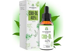 NATURFREUND EST.2021 NATURFREUND® Premium CBD Öl 40% VOLLSPEKTRUM mit 4000 mg Cannabidiol - CBD-Tropfen Naturrein Hanföl Tropfen Cannabisöl Hanftropfen Hanf Hemp CBD-Oil - Made in Germany Laborgeprüft Zertifiziert 10ml