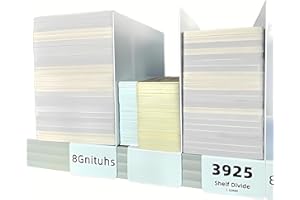 8Gnituhs 20 Pezzi 1.6MM divisori per Ripiani per l'organizzazione dell'Armadio Set divisori per Ripiani in Metallo per Armadio Organizer per Ripiani per Armadio Asciugamano