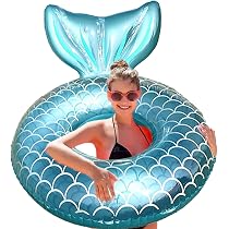 Bouée Enfant Sirène Gonflable - Anneau De Natation PVC, Design Coloré, Pour Piscine Ou Plage - Enfants 2 à 9 Ans - 11