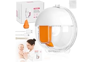 Hovineumoo Tiralatte a Mani Libere, Tiralatte Elettrico Indossabile con 3 Modalità e 10 Livelli, 24 mm Tiralatte Portatile con design a prova di perdite, Tira latte Neonati Elettrico Senza Fili (1)
