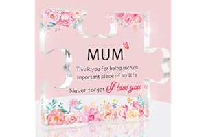 GRELAE Mothers Day Gifts, Gifts for Mum, Mum Gifts - Engraved Acrylic Plaque Mother Gifts, Mothers Day Gifts for Mum, Mothers Day Gifts from Son Daughter, Gift for Mum Birthday, New Mum Gifts, Best Mum Gifts