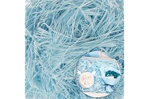 Carta Tagliuzzata, Hillylolly 200g Carta Velina Tagliuzzata per Imballaggio, Riempimento Pacco Regalo, Paglia per Cesti, Carta di Riempimento Per Decorazione e Protezione Regalo