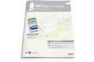 NV CHARTS NV Atlas France FR 1 mit App Lizenz- Seekarte Frankreich - Oostende to Cherbourg