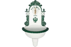 aubaho Wandbrunnen Waschbecken Brunnen 72cm Alu Garten im Antikstil Fountain Garden