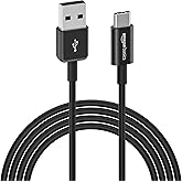 Amazon Basics USB-C to USB-A 2.0 Fast Charger Cable, 480Mbps Speed, USB-IF Certified, for Apple iPhone 15, iPad, Samsung Gala