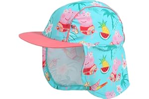 Popgear Peppa Pig Tropical Pattern Girls Sun Hat Multicoloured Maillot de Bain Garçon