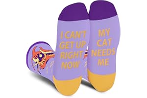 AGRIMONY Calzini Donna Divertenti Ragazza - Fantasia Antiscivolo Colorati Arte Lunghi Simpatici Strani Animale Natalizie Calze