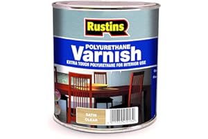 Rustins Polyurethane Varnish Clear Satin 500ml