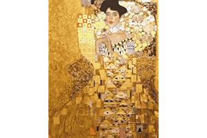ARTNAPI Dipingere con i numeri, kit per adulti per bambini con cornice 40 x 50 cm (dele Bloch-Bauer Gustav Klim) – Dipinto ad olio su tela