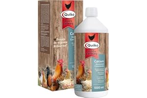 Quiko Hobby Farming Calcium Concentré 1000ml - pour Poules, cailles & volailles - Apport Optimal de calcaire - Idéal pour la Phase de Ponte