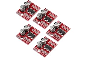 Heevhas 5PCS Mini DC Pilote de moteur Double canal 1.5A*2 PWM pas à pas Contrôleur de vitesse Double pont en H Module de pilotage