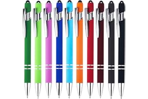 NTGRTY 10 Piezas Lapiz Tactil,Boligrafo Tactil 2 en 1,Lápiz para Tablet,Boligrafo con Goma Pantalla Tactil para Tabletas,i-Pad,i-Phone,Galaxy,Android y Todos Los Smartphones