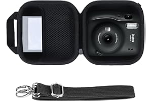 Lebakort Hard Carry Case Compatibie with Fujifilm Instax Mini 12/11 Instant Camera,Black