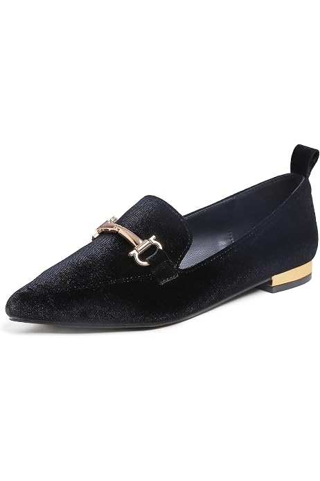 Feversole Womens Fashion Trim Deco Loafer Slippers Italy