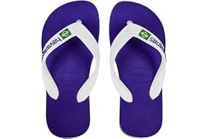 Havaianas - Brasil Logo, ikonische, bequeme und langlebige Badelatschen mit Brasilien- Flagge und rutschfester Sohle mit farbigen Streifen, Unisex-Erwachsene