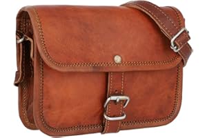 Gusti Nature sac à bandoulière - Mary S sac à main cuir femmes sac a bandouliere sac en cuir marron