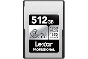 Lexar Professional CFexpress 4.0 Typ A Karte 512GB, CFe Karte bis zu 1750MB/s Lesen, VPG200, 8K Video CF Card, Speicherkarte kompatibel mit Sony Alpha und Sony FX Kameras