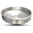 Heribay Indolium Healthy Cooking Aluminium Uruli/Kadhai/Wok without Lid (Silver, 4L, 13 Inch)